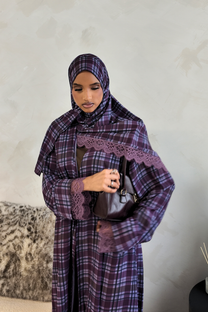 Ube Latte Lace Abaya