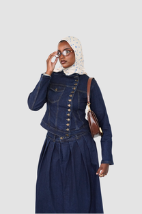 Dark Wash Denim Set
