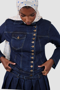 Dark Wash Denim Set
