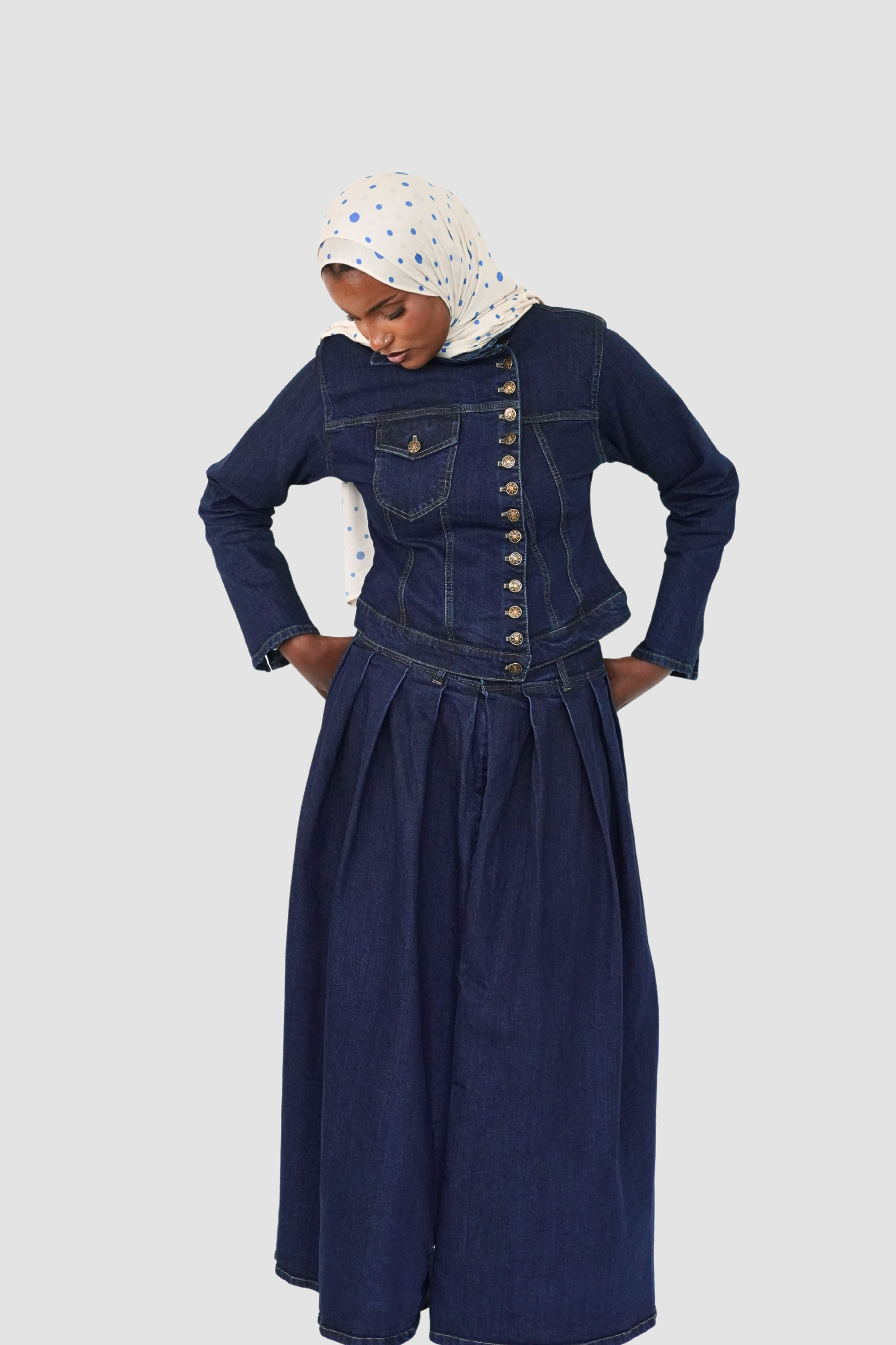 Dark Wash Denim Set