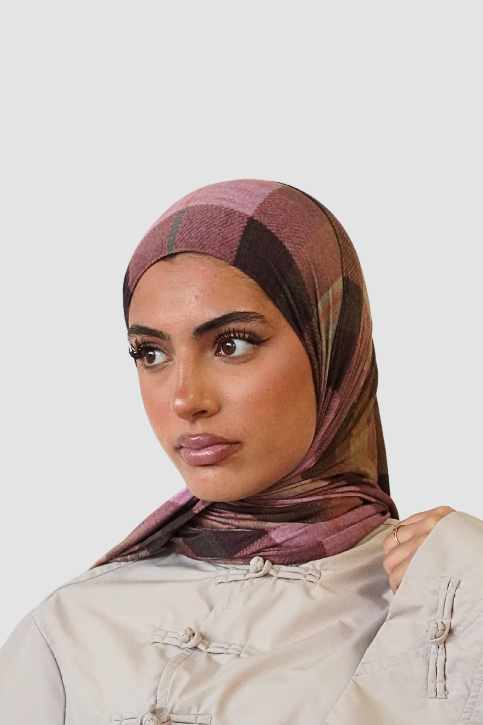 Pink Plaidy - Cotton Jersey - Semi Double
