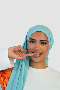 Hiba in Teal - Premium Jersey -  Double