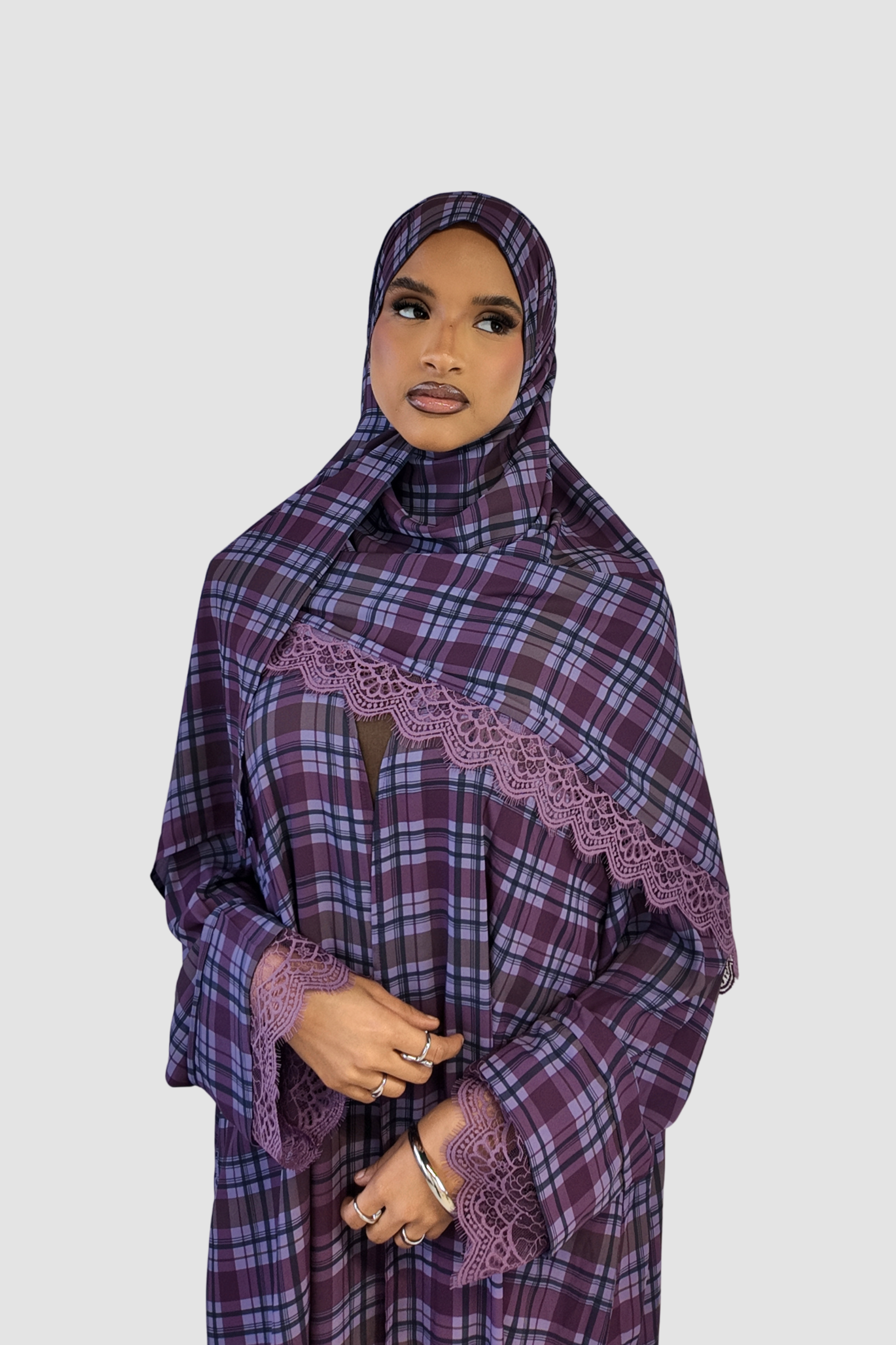 Ube Latte Lace Abaya
