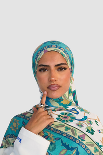 Blue Fantasia - Cotton Jersey - Semi Double