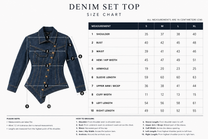 Dark Wash Denim Set